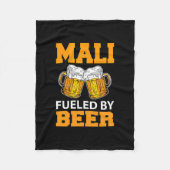 Mali mit Bier gespeist Fleecedecke (Vorderseite)