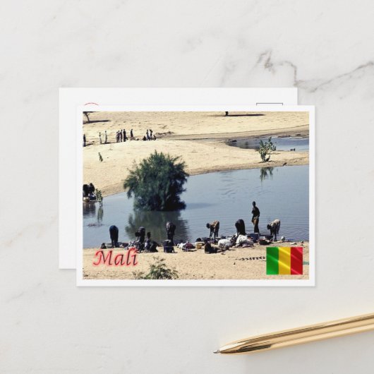 Mali - Panorama - Postkarte (Vorderseite/Rückseite Beispiel)