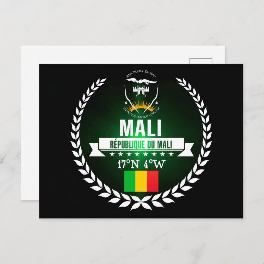 Mali Postkarte (Vorne/Hinten)