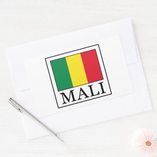 Mali Rechteckiger Aufkleber (Umschlag)
