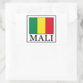 Mali Rechteckiger Aufkleber (Tasche)