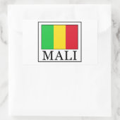 Mali Rechteckiger Aufkleber (Tasche)