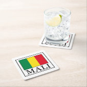 Mali Rechteckiger Pappuntersetzer (Vor Ort)
