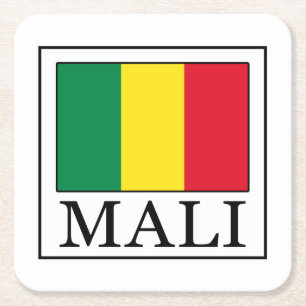 Mali Rechteckiger Pappuntersetzer