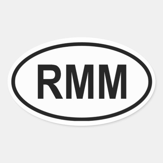 Mali ‚RMM‘ Ovaler Aufkleber (Vorderseite)