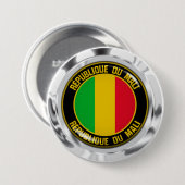 Mali Round Emblem Button (Vorne & Hinten)
