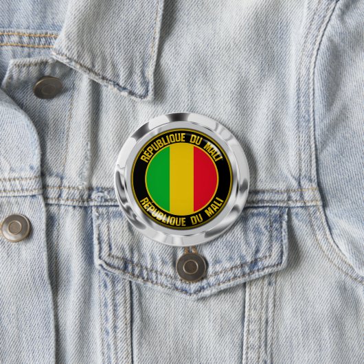 Mali Round Emblem Button (Beispiel)