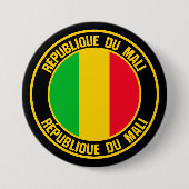 Mali Round Emblem Button (Vorderseite)