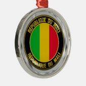 Mali Round Emblem Ornament Aus Metall (Rechts)