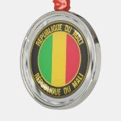 Mali Round Emblem Ornament Aus Metall (Links)
