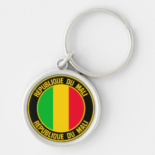 Mali Round Emblem Schlüsselanhänger