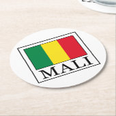 Mali Runder Pappuntersetzer (Angewinkelt)