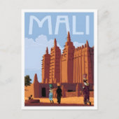 Mali Vintage Reise Postkarte (Vorderseite)