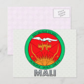 Mali-Wappen Postkarte (Vorne/Hinten)