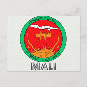Mali-Wappen Postkarte