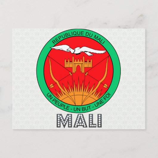 Mali-Wappen Postkarte (Vorderseite)