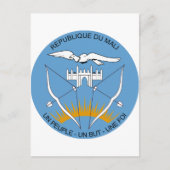 Mali-Wappen Postkarte (Vorderseite)