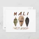 Mali Wesr Afrika Postkarte (Vorne/Hinten)