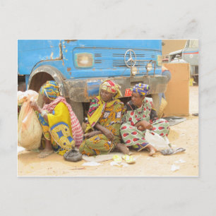 Mali Women on Monday Market, Djenne Postkarte