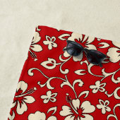 Malia Hawaiian Hibiskus Tropical Floral - Rot Strandtuch (Beispiel)