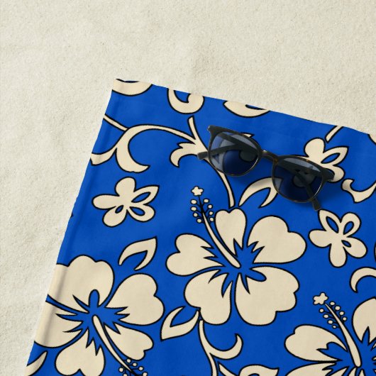 Malia hawaiischer Hibiskus-tropisches Blumen - Strandtuch (Beispiel)