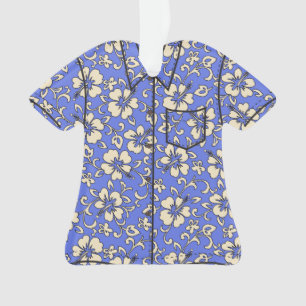 Malia Hibiscus Hawaiian Vintage Aloha-Shirt Ornament