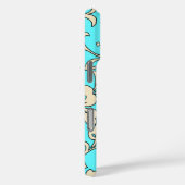 Malia Hibiskus Hawaiian Floral Aqua Creme  Case-Mate iPhone Hülle (Rückseite / Rechts)