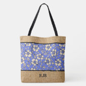 Malia Hibiskus Hawaiian Monogram Beach Bag Tasche (Rückseite)