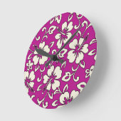 Malia Hibiskus Hawaiian Wall Uhren (Winkel)