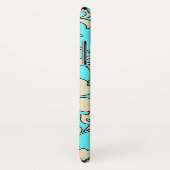 Malia Hibiskus-hawaiische Blumenaqua-Creme Case-Mate iPhone Hülle (Hinten/Rechts)