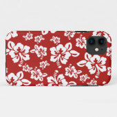 Malia Hibiskus - Rotes Hawaiianisches Pareau Print Case-Mate iPhone Hülle (Rückseite (Horizontal))