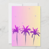 Malibu 16 . Geburtstag Birthday Party Einladung (Rückseite)