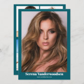 Malibu 5 Modelling Comp Card | beidseitig Einladung (Vorne/Hinten)