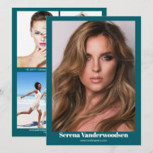 Malibu 5 Modelling Comp Card | beidseitig