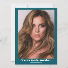 Malibu 5 Modelling Comp Card | beidseitig Einladung