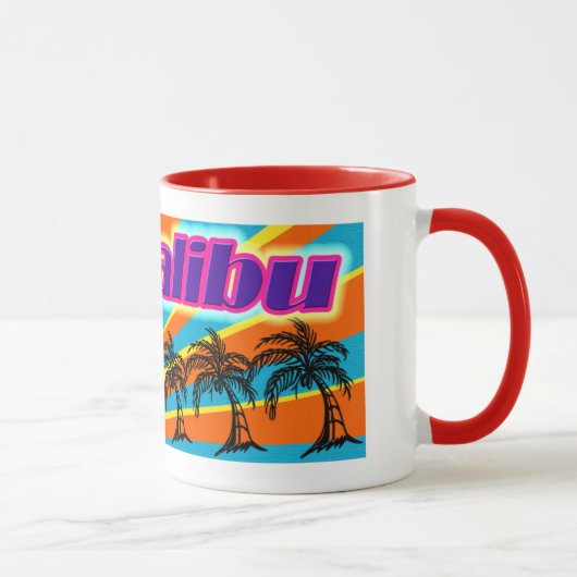 Malibu 5 Palm Trees Tasse Cup (Rechts)