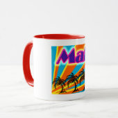 Malibu 5 Palm Trees Tasse Cup (Vorderseite Links)