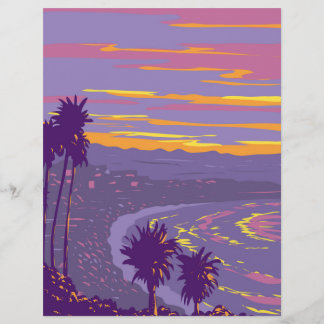 Malibu Beach California Briefbogen