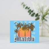 Malibu Beach California CA Postkarte (Stehend Vorderseite)
