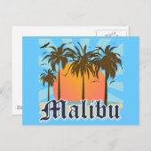 Malibu Beach California CA Postkarte (Vorne/Hinten)