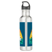 Malibu Beach California Edelstahlflasche (Rückseite)