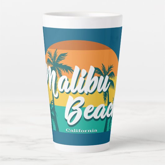 Malibu Beach California Milchtasse (Vorderseite)