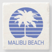 Malibu Beach California Steinuntersetzer (Vorderseite)