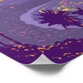 Malibu Beach California Vintage Poster (Ecke)