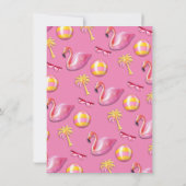 Malibu Beach Doll Retro Birthday Pool Party Einladung (Rückseite)