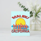 MALIBU BEACH KALIFORNIA POSTKARTE (Stehend Vorderseite)