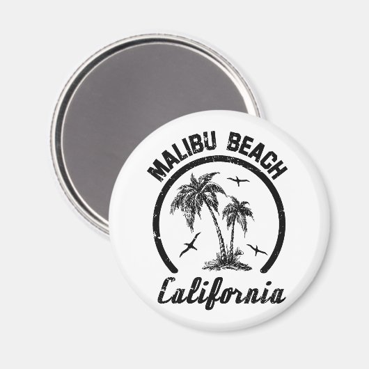 Malibu Beach Magnet (Vorderseite/Rückseite)
