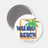 Malibu Beach Palm Tree Magnet (Vorderseite/Rückseite)