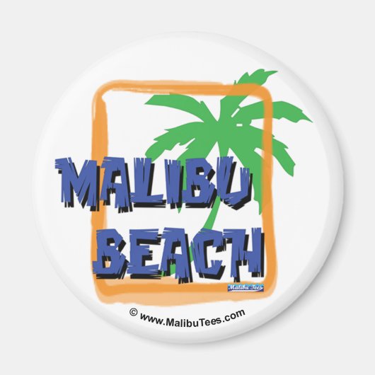 Malibu Beach Palm Tree Magnet (Vorne)