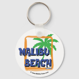 Malibu Beach Palm Tree Schlüsselanhänger